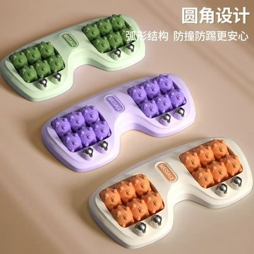 【貓抓滾輪式足底按摩器】腳部腿部穴位滾珠 家用腳底按摩神器 台灣出貨 ✨仿貓爪設計·雙重滾珠·輕巧便攜·久站久走