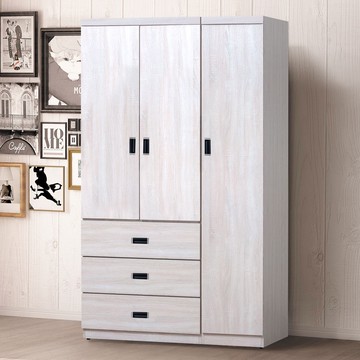 【Homelike】 喜家居4x7尺衣櫃-雪松色(2147)