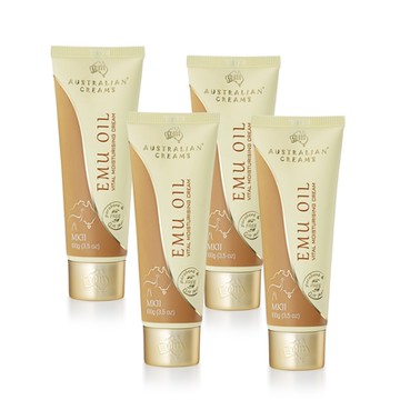 【澳洲 G&M】MKII金蓋鴯苗鳥油活力潤膚霜含維他命E(4入組100g/瓶) 即期品-2026年10月到期