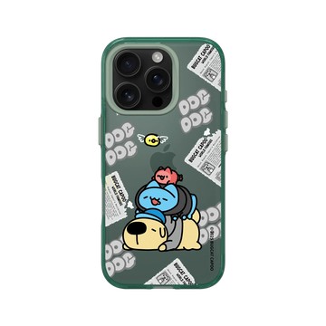 iPhone 16 Pro Clear 憂墨綠 - 貓貓蟲咖波 Bugcat Capoo - 懶洋洋街頭咖波