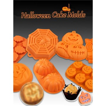 2023年新款萬圣節蛋糕模具南瓜慕斯法式甜點食品級硅膠烘焙DIY模