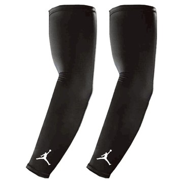 NIKE 耐吉 運動臂套 JORDAN DRI-FIT JKS04010LX  L/XL  黑色 + 白色  1組