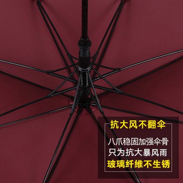 長柄雨傘 自動大雨傘長柄抗風大號雙人三人女超大號雙層防風男加大加厚加固【MJ11118】