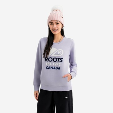 Roots 女裝- ROOTS NOVA PARK 圓領上衣 (淡藍紫)