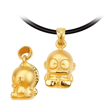 人魚漢頓黃金墜子-Hangyodon黃金墜