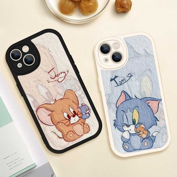 湯姆貓與傑利鼠 適用於iPhone 11 14 plus pro 12 13 8 max 防摔 情侶 全包 卡通 手機殼
