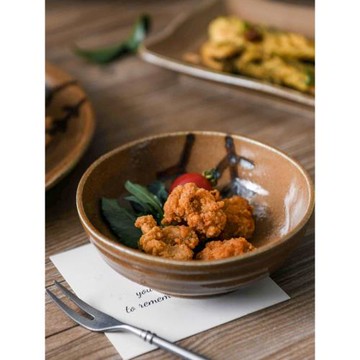 日本進口夏野系列米飯碗盤子長盤碟子深盤日式陶瓷餐具創意大盤