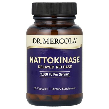 Dr. Mercola, 納豆激酶，2000 FU、60 粒膠囊