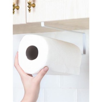 鐵藝紙巾架子加厚用紙收納架免打孔掛架置物架廚房置物架日式金屬