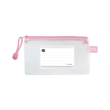 珠友Chuyu網狀拉鏈袋/WA-50110-03/B6/粉紅