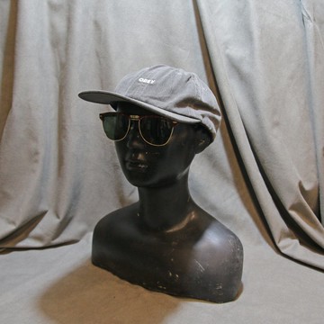 Back to Green::夏季帽款 OBEY 水洗黑灰 h-01//vintage hat