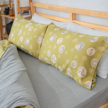 冬夏兩用寢具套組-莫代爾天絲-橄欖綠