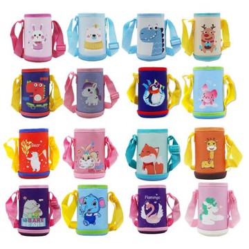 兒童保溫水杯外套保護水壺袋通用可背斜跨背包被套男寶小孩可愛袋