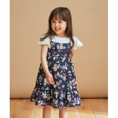 オンワード Any Fam Kids ワンピース フルーツドッキング ワンピース ネイビー 110 キッズ 送料無料 通販 Lineポイント最大get Lineショッピング