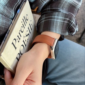 高級感寬版磁吸真皮錶帶 適用於iwatch錶帶 Apple watch腕帶 全系列通用錶帶 當季款