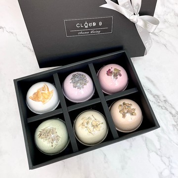 【空盒包裝加購】CLOUD 9泡澡炸彈 6入裝禮盒加購 (不含泡澡炸彈)