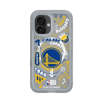 iPhone 16 AirX 流變灰 - NBA - 塗鴉系列-金州勇士 Golden State Warriors - Graffiti