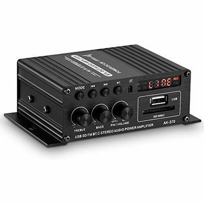 12v Bluetooth 車 パワーアンプ 2チャネル オートバイ アンプ Sd Uディスク 電源アダプター付属 通販 Lineポイント最大0 5 Get Lineショッピング