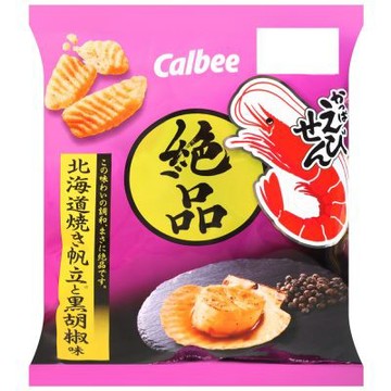 Calbee 卡樂先生絕品黑胡椒帆立貝風味餅乾 (50g)