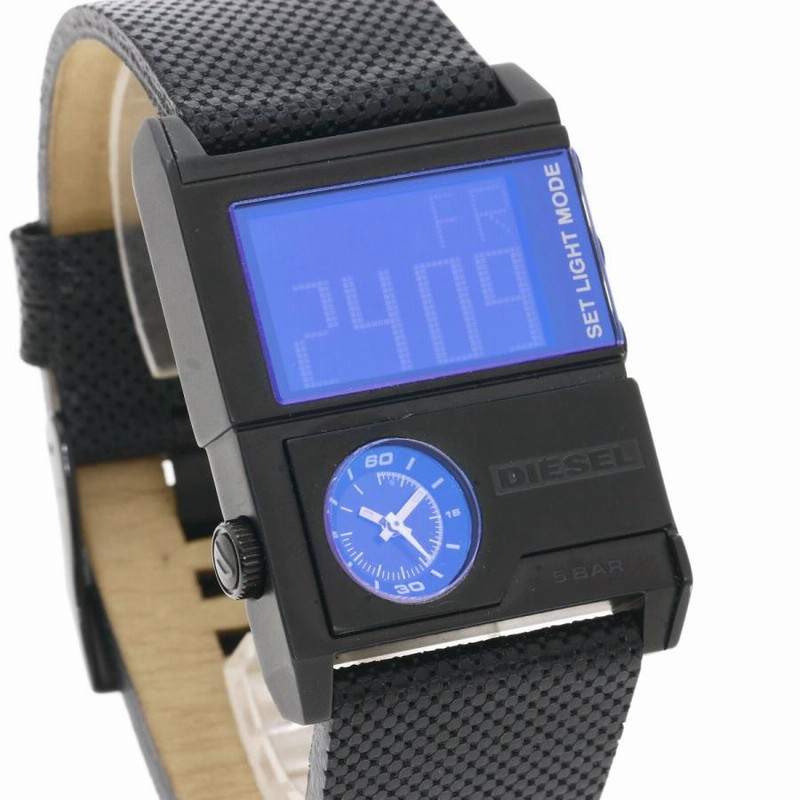 DIESEL デジタル腕時計 DZ-1969 DZ1969: Chopped digital gold-tone stainless steel watch | Diesel