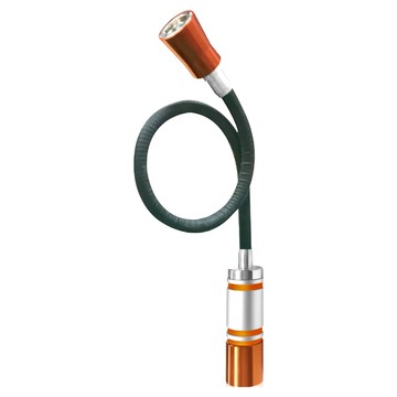 PANRICO 百利世 0.3W可彎式雙磁吸LED手電筒 360度彎曲 日本NICHIA LED IPX6防水 鋁合金外殼 使用時間12小時  1個