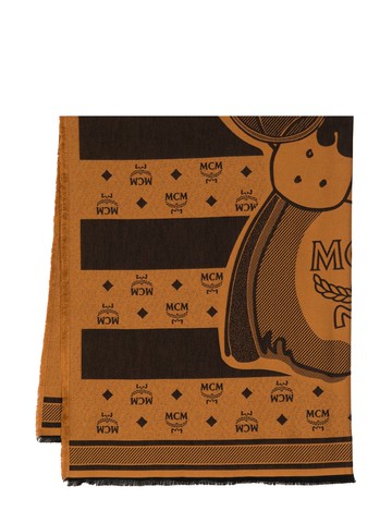 MCM - Pup Beach Blanket scarf - unisex - Cotton - One Size - Brown