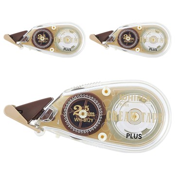 PLUS 普樂士 手帳修正帶 四種膠帶寬度 超緊湊機身  白色  3個