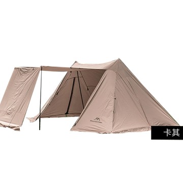 OUTDOORONE庇護所遮陽天慕 布料加厚，不易撕裂 前簷布簾 遮陽擋雨方便(黑/卡其)-2色可選_廠商直送