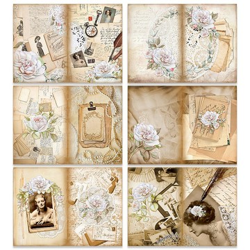 (全組) 白色戀人信紙風便利貼 600張 設計紙 (honne market)