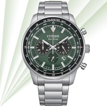 CITIZEN星辰 Chronograph系列 光動能計時腕錶 CA4500-91X