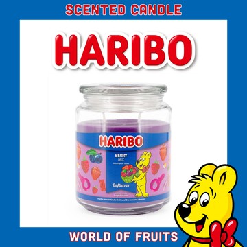 【HARIBO CANDLE 哈瑞寶】小熊軟糖香氛蠟燭  綜合莓果  (510g)