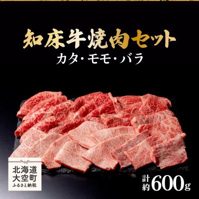 ふるさと納税 大空町 知床牛焼肉セット計約600g(カタ・モモ・バラ) OSG005