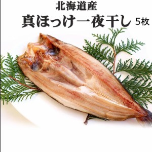 ひものセット 干物 ほっけ 一夜干し ５枚 送料無料 ホッケ 北海道 開き ポイント消化 お試し 無添加　無着色 ギフト h50