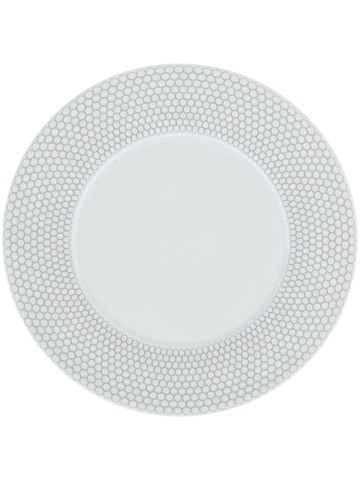 Christofle - Madison 6 porcelain dinner plate - unisex - Porcelain - One Size - Grey