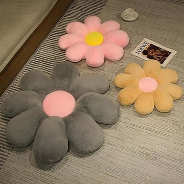 創意ins小雛菊發花朵坐墊 沙發臥室飄窗花瓣墊辦公室椅子座墊批發