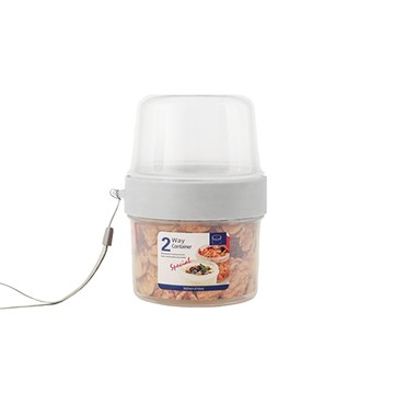 【好物良品】二入組_310+360ml雙層乾濕分隔保鮮密封罐二入組_310+360ml
