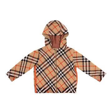 BURBERRY Kids 經典格紋連帽夾克