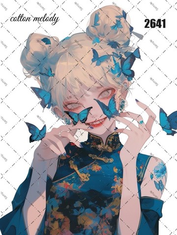 original sticker no.2641 人物貼紙 原創貼紙 原創人物貼紙 裝飾貼紙 cotton melody