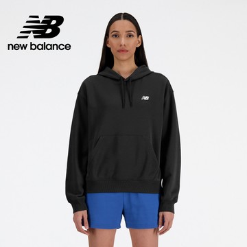 [New Balance]長袖連帽衛衣_女性_黑色_WT41507BK