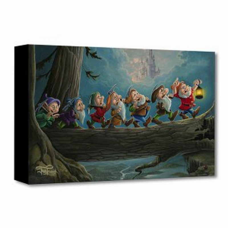 ディズニー絵画 ディズニープレゼント 白雪姫と七人の小人 雪の家 作品証明書 展示用フック付 限定1500部キャンバスジークレインテリ 通販 Lineポイント最大1 0 Get Lineショッピング