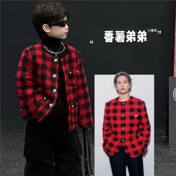 半川小香風女童時尚百搭痞帥外套