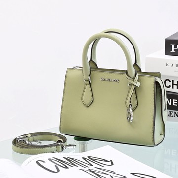 MICHAEL KORS SHEILA 經典防刮三層手提兩用包.綠 小