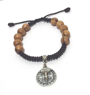 以色列進口 10mm 橄欖木 念珠 耶穌 8251034