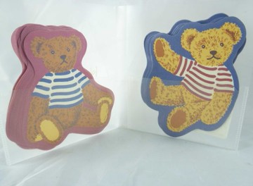 【震撼精品百貨】Holly's Bear 泰迪熊~造型便條紙『紅&藍』