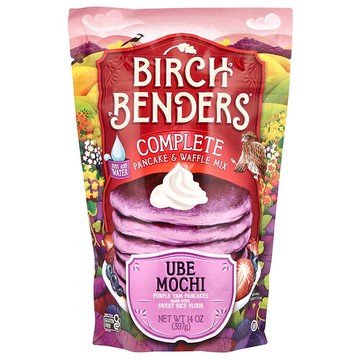 Birch Benders, 完整煎餅和華夫餅混合粉，紫淮山麻糬，14 盎司（397 克）