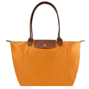 LONGCHAMP LE PLIAGE系列長把再生尼龍摺疊水餃包（大/番紅花） _廠商直送