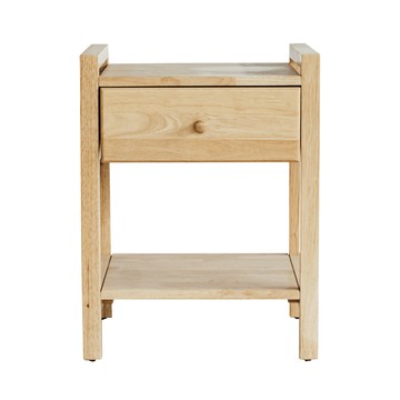 【RICHOME】沃德實木一抽櫃原木色