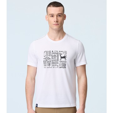 【WILDLAND荒野】男瀰漫部落戶外機能T白色