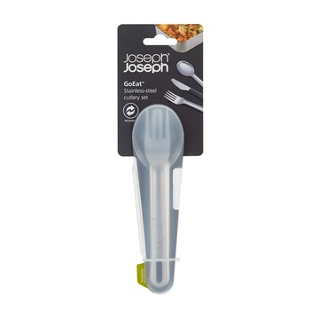 Joseph Joseph 隨行不鏽鋼餐具3件組  黑色  1組  餐刀 + 叉 + 湯匙 + 收納盒