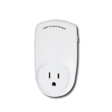 LongPing光控開關控制器 1入 光線感應自動啟動 節能省電 適用多種燈具  11cm  白色